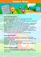 Load image into Gallery viewer, Outdoor Bingo (GPS game, play anywhere)