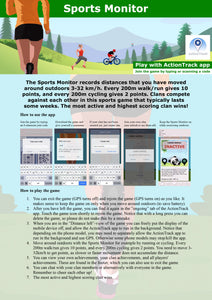 Sports Monitor (GPS game, play anywhere)